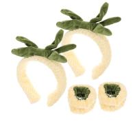 FRCOLOR 1 Ensemble Bandeaux et Bracelets Absorbants pour Headband et Wristband pour Peau Accessoires pour Spa et Lavage