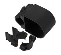 FRCOLOR 1 Ensemble béquille pour fauteuil poussette double casque de musique Gel scooter canne accessoires pour fauteuils électriques support de béquille Plastique Black