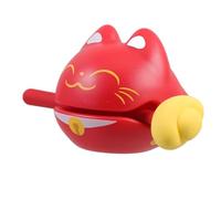 FRCOLOR 1 Ensemble Bureau Décoratif Forme de Chat Cartoon Instrument de Percussion de Relaxation avec Antistress pour la Concentration Rythme