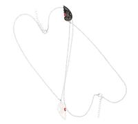 FRCOLOR 1 Ensemble collier coeur point de puzzle bijoux assortis Collier de médaillon pour hommes collier de coeur brisé collier de serrure d'amour bijoux uniques alliage