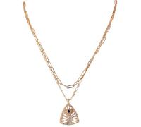 FRCOLOR 1 Ensemble Collier Mauvais Œil Collier Strass Superposition s Esthétique Lune Pendentif Mauvais Œil Superposition Pendentif Pour