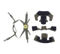 FRCOLOR 1 Ensemble de Rembourrage et de système de Suspension pour | Compatible avec FAST MICH, coussinet de casque de rechange, coussinet amortisseur de mentonnière pour casque