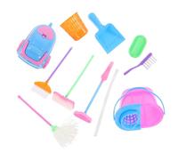 FRCOLOR 1 Ensemble Jeu de Nettoyage Miniature Plastique pour Garçon Fille de Outils de Nettoyage Amusants pour Poupées Jouets Éducatifs pour Développer la Responsabilité Créativité des