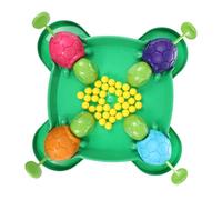 FRCOLOR 1 Ensemble Jeu de Société Éducatif pour Garçon Fille Ensemble de Jeu de Tortue Mangeant des Billes Interactif pour Joueurs pour Développement Social et Stratégique des Garçon