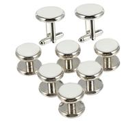 FRCOLOR 1 ensemble Set de Boutons de Manchette Ronds pour Hommes Élégants et Durables pour et Événements Spéciaux