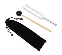 FRCOLOR 1 ensemble Set de Diapason Aluminium Alliage avec Marteau Instrument de Sonothérapie pour Yoga et Médecine Énergétique