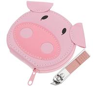 FRCOLOR 1 Jeu Ciseaux à Ongles Dessin Animé Déposant Clou Tondeuses Autocollants Doigt De Pied Bloc Apprêt Incliné Gratter Gel Trousse Outils Manucure Acier Inoxydable