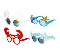 FRCOLOR 1 Jeu De Fête Forme De Crabe Pour Halloween Carnaval Cosplay Et Événements Tropicaux Accessoires Amusants Pour Adultes Style Aléatoire Crabe Étoile De Mer 4 Pièces