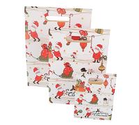 FRCOLOR 1 Jeu De Noël Sachet Confiserie Noel Pochette De Noel D'emballage En Carton Accessoires De Fête Pochette De Noël À Collation De Bonbons 18 Pcs