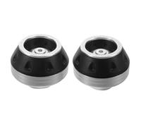 FRCOLOR 1 jeu de protections de cadre de fourche de moto, argentées | Protection anti-collision pour moto, diamètre intérieur 15 mm (0,6 pouce), protection de roue contre les chutes, alliage