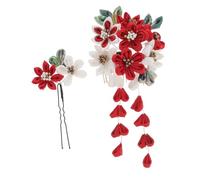 FRCOLOR 1 Jeu Épingle à cheveux drapée en rotin casque de cheveux de mariage épingle à cheveux de style hair charms hair toppers épingle à cheveux femme de cheveux de fleur