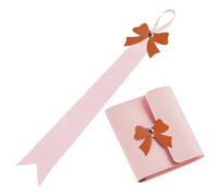 FRCOLOR 1 Jeu pour Accessoires De Cheveux Organisateur De Support d'arc De Cheveux Décor à La Maison Organisateur Mural Cintre pour Pinces à Cheveux Rose Faux Cuir