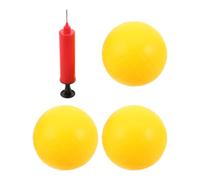 FRCOLOR 1 Mini-Ballon de Volley-Ball Gonflable avec Pompe, Jaune, idéal | Ballon de beach-volley, ballon signature pour cadeau d'équipe, cadeau pour entraîneur, de récompense à lancer à la foule