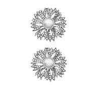 FRCOLOR 1 Paire Accessoires De Fleurs De Chaussures or Charmant Mariage Briller Fille Parures De Chaussures Mesdames Strass Faire La Fête Bijou Boucle De Chaussures Noir Alliage