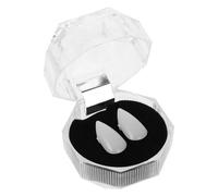 FRCOLOR 1 Paire Accessoires Dents D'halloween D'halloween Faux De Vampire Fausse Dent Déguisement De Vampire D'halloween Dent D'halloweenfalse Blanche Plastique
