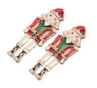 FRCOLOR 1 Paire Boucles d'oreilles Casse-Noisette light décoration the noel charms original fete Noël pour femme casse noix boucles d'oreilles décor d'oreille de femmes Métal
