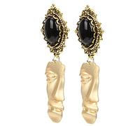 FRCOLOR 1 Paire Boucles d'oreilles de demi-visage esthétique des boucles d'oreilles étranges boucles d'oreilles visage boucles d'oreilles masque boucle d'oreille pendante alliage