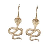FRCOLOR 1 Paire Boucles d'oreilles de serpent rétro perçant boucles d'oreilles en or accessoires d'oreille dames bob élégant crochet d'oreille créatif bijoux d'oreille Métal Doré