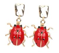 FRCOLOR 1 Paire boucles d'oreilles SALLES D'ORELTS POUR LES FEMMES boucles d'oreilles en suspens pour les femmes accessoires de Bijoux drôles alliage rouge