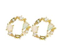 FRCOLOR 1 Paire Boucles D'oreilles Tiges Cercle Géométrique Petit Étalon Boucles D'oreilles Créoles Délicat Boucles D'oreilles Cercle Clou D'oreille Cercle Métal Golden