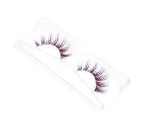 FRCOLOR 1 Paire Cils Individuel Fouetter Vendeur Regarder Faux Trousse Se Maquiller Vaporeux Œil Pointu Violet,mauve Fibre
