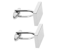 FRCOLOR 1 Paire coups de manchette pour hommes marié sterling palefreniers mariage goujons garçon boutons de manchette pour hommes boutons de manchette de chemise Silver