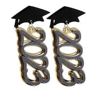 FRCOLOR 1 Paire De Boucles D'Oreilles De Remise De Diplôme Accessoires De Fête De Remise De Diplôme Ruban Pour Remise De Diplôme Classe De Remise De Diplôme Breloques De Coupe De