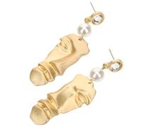 FRCOLOR 1 Paire De Boucles D'Oreilles Demi-Visage Bijoux De Corps Boucles D'Oreilles Étranges Boucles D'Oreilles Pendantes Pour Femmes Boucles D'Oreilles Visage