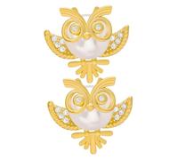 FRCOLOR 1 Paire De Boucles D'Oreilles Hibou Bijoux Hibou Boucles D'Oreilles Femmes Bijoux Boucles D'Oreilles Drôles Hibou Boucles D'Oreilles Pendantes Perles Boucles