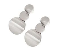 FRCOLOR 1 Paire De Boucles D'Oreilles Pendantes Multicouches Tendance Décoratives Pendantes Longues Argentées
