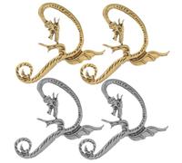 FRCOLOR 1 Paire De Boucles D'Oreilles Rétro Boucles D'Oreilles Non Dragon D'Oreilles Punk D'Oreilles Dragon Vintage Clous D'Oreilles Bijoux