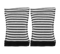 FRCOLOR 1 Paire de Coussins Rembourrés pour Poignées de Béquilles Axillaires, Housses Souples Gris Clair en Tissu Doux, Protège-poignées Universels pour Aides la Mobilité des Personnes