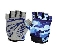 FRCOLOR 1 Paire Débarrasser Les Mitaines De Sport Extérieur De Travail sans Doigts à Demi-Doigt des Enfants Équipement De Protection Cycliste pour Enfants Bleu