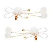 FRCOLOR 1 Paire Épingle à Cheveux Lapin Figurines De Lapin Bandeau De Spa Pour Se Laver Le Visage Bandeau Oreilles De Lapin Bandeaux à Nœud Pour Bébés Filles Arcs De Bébé Bandeau Spa Métal