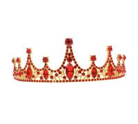 FRCOLOR 1 Pc accessoires de cheveux couronne bandeau de mariée décor en or diadème de mariée diadème de princesse coiffure de fille de mariage accessoire de coiffure couronne alliage