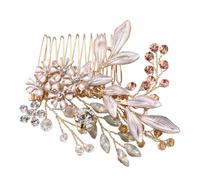 FRCOLOR 1 Pc accessoires de cheveux de mariée hair charms mariage Engrener filet mariées femmes Diadèmes célibataire peignes tiare peigne de mariée Golden