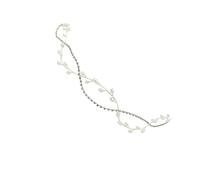 FRCOLOR 1 Pc Bandeau demoiselle d'honneur hairpin hair topper werchristmas arc couvre-chef de mariée vintage -tête incrusté de strass couvre-chef de mariage Perles d'imitation Silver