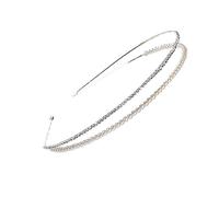 FRCOLOR 1 Pc Bandeau femmes princesse strass double bande bandana deux hair band hair charms headband hair topper mothers day cerceau de cheveux de mariée bande de cheveux alliage