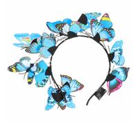 FRCOLOR 1 Pc Bandeau filles manchettes de cheveux d'or briller femmes hair charms hair toppers deguisement fille décoration coiffure accessoire de tête de cheveux cerceau en acier Blue