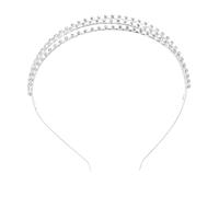 FRCOLOR 1 Pc bandeau strass hair charms hair toppers accessoire fete robe de gala robe gala femmes Diadèmes bandeaux tiare bijoux coiffure femme cerceaux de cheveux de diamant Silver