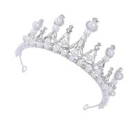 FRCOLOR 1 Pc bandeau strass perle coiffe de mariage baroque bijoux de cheveux de mariage femmes hair charms wedding decorations coiffe de mariée élégante décor élégant alliage Silver