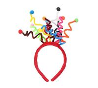 FRCOLOR 1 Pc cerceau de cheveux boule floue accessoire de fête de carnaval bandeau spa et bandeau headband apareile de photo pince à cheveux à ressort design tenbtacle