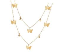 FRCOLOR 1 PC Collier Pendentif Collier Collier En Or Femmes Colliers Ras Du Cou Pour Femme Collier Pour Filles Fille Collier Double Couche Cou Pendentif Femmes Collier Doré