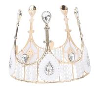 FRCOLOR 1 Pc couronne de gâteau d'anniversaire paillettes comestibles décoration de gâteaux joyeux anniversaire couronne queen babynage couronne de dame décoration de gâteau d'anniversaire