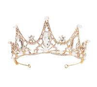 FRCOLOR 1 Pc Couronne De Mariée Coiffure Bandeau Accessoires De Cheveux De Mariée Bandeau De Mariée Bandeau De Mariage Bandeau De Fête Accessoire De Cheveux De Mariage Golden Strass