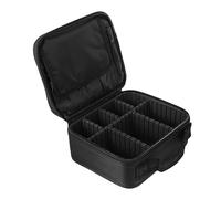 FRCOLOR 1 Pc De Rangement De Voyage Petite Trousse De Maquillage Trousses De Maquillage De Voyage Organisateur De Stockage De à Main Trousse De Maquillage Portable Black Nylon