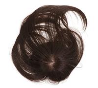 FRCOLOR 1 Pc frange d'air cbwigs toupet pièce de cheuveux scrunchies diffuseur coiffure Sèche-cheveux frange aérienne clip sur la frange d'air Fil haute température Brown