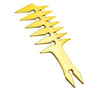 FRCOLOR 1 Pc Peigne de coiffure Double face peigne large pour les boucles peignes à cheveux pour coiffer hair charms hair toppers brosse à cheveux homme accessoire de coiffure abdos Golden