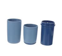 FRCOLOR 1 Pc pour Brosse à Dents Tasse De Brossage De Dents Porte-Brosse à Dents Polyvalent Contenants De Toilette Format Voyage Contenants Cosmétiques De Voyage Navy PP
