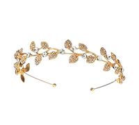 FRCOLOR 1 Pièce bandeau strass bandeaux dames Mariage charmes de cheveux gemmes de cheveux hair charms hair toppers accessoire de robe de mariée beau cerceau de cheveux alliage Golden